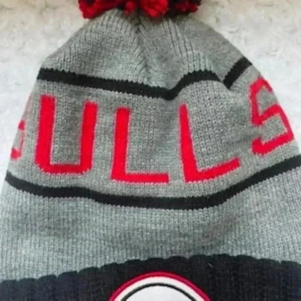 NBA‎ Chicago Bulls Basketball Beanie Black And Gray Hat